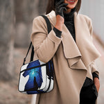 Night Forest Wolf Spirit Print Double Strap Bible Bag