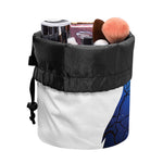 Night Forest Wolf Spirit Print Drawstring Makeup Bag