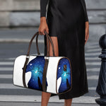 Night Forest Wolf Spirit Print Duffle Bag