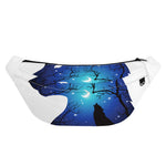 Night Forest Wolf Spirit Print Fanny Pack