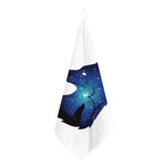 Night Forest Wolf Spirit Print Hand Towel