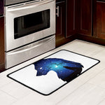 Night Forest Wolf Spirit Print Kitchen Mat