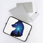 Night Forest Wolf Spirit Print Laptop Sleeve