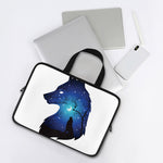 Night Forest Wolf Spirit Print Laptop Sleeve With Handle