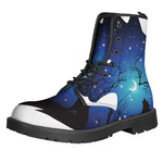 Night Forest Wolf Spirit Print Backpack