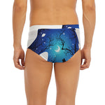 Night Forest Wolf Spirit Print Men's Briefs
