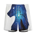 Night Forest Wolf Spirit Print Men's Athletic Shorts