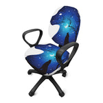 Night Forest Wolf Spirit Print Office Chair Cover