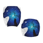 Night Forest Wolf Spirit Print Office Chair Cover