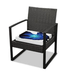 Night Forest Wolf Spirit Print Outdoor Seat Cushion Cover