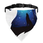 Night Forest Wolf Spirit Print Over The Collar Dog Bandana