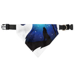 Night Forest Wolf Spirit Print Over The Collar Dog Bandana