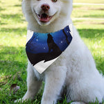 Night Forest Wolf Spirit Print Over The Collar Dog Bandana