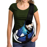 Night Forest Wolf Spirit Print Pet Sling Carrier
