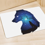 Night Forest Wolf Spirit Print Polyester Doormat