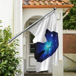 Night Forest Wolf Spirit Print Polyester Flag