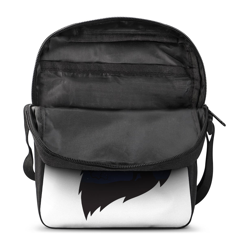 Night Forest Wolf Spirit Print Rectangular Crossbody Bag