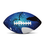 Night Forest Wolf Spirit Print Rugby Ball