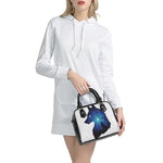 Night Forest Wolf Spirit Print Shoulder Handbag