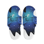 Night Forest Wolf Spirit Print Slippers