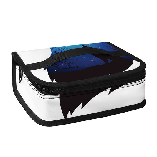 Night Forest Wolf Spirit Print Small Lunch Bag