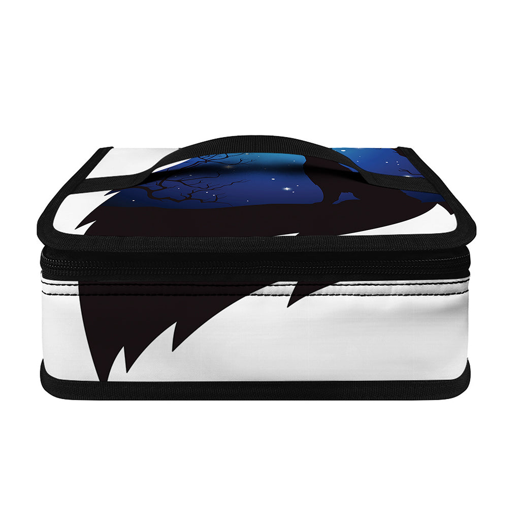 Night Forest Wolf Spirit Print Small Lunch Bag