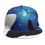 Night Forest Wolf Spirit Print Snapback Cap