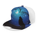 Night Forest Wolf Spirit Print Snapback Cap