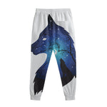 Night Forest Wolf Spirit Print Sweatpants