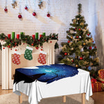 Night Forest Wolf Spirit Print Tablecloth