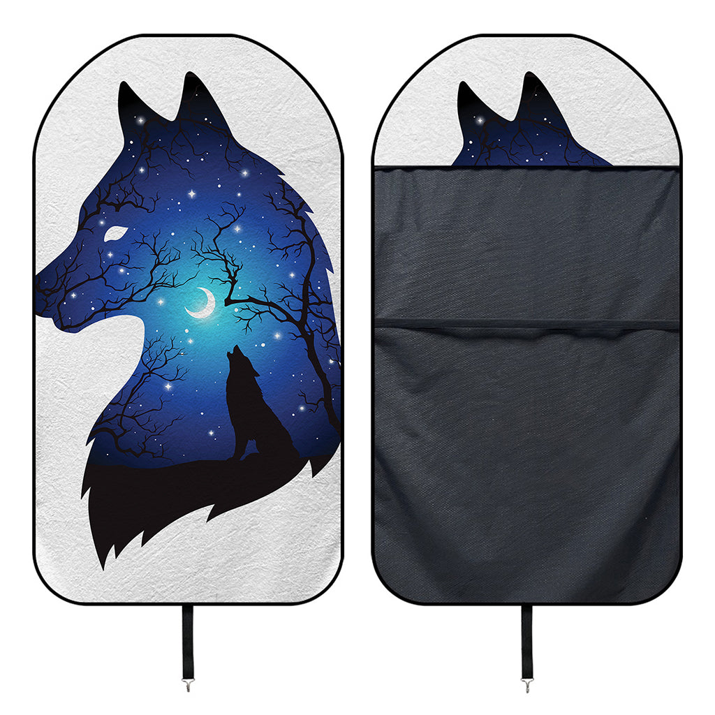 Night Forest Wolf Spirit Print Waterproof Car Seat Cover