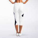 Night Forest Wolf Spirit Print Women's Capri Leggings