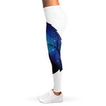 Night Forest Wolf Spirit Print Women's Leggings