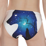 Night Forest Wolf Spirit Print Women's Panties