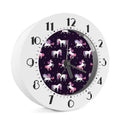 Night Girly Unicorn Pattern Print Alarm Clock