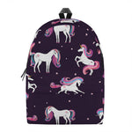 Night Girly Unicorn Pattern Print Backpack