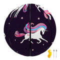 Night Girly Unicorn Pattern Print Basketball
