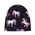 Night Girly Unicorn Pattern Print Beanie