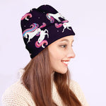Night Girly Unicorn Pattern Print Beanie