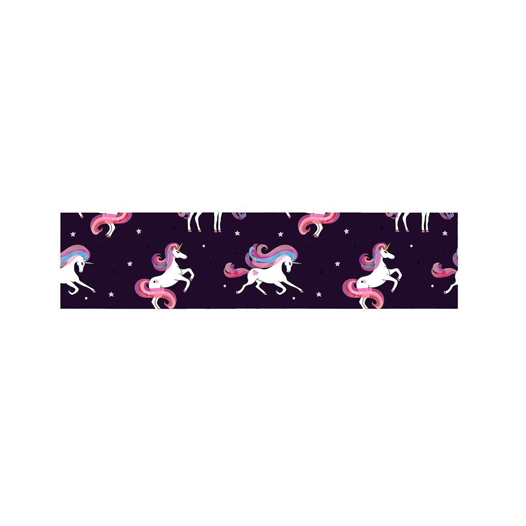 Night Girly Unicorn Pattern Print Bed Runner