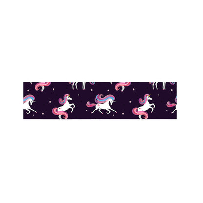 Night Girly Unicorn Pattern Print Bed Runner