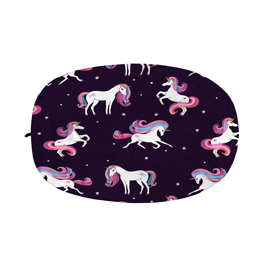 Night Girly Unicorn Pattern Print Car Side Mirror Covers