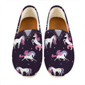 Night Girly Unicorn Pattern Print Casual Shoes