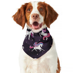 Night Girly Unicorn Pattern Print Dog Bandana