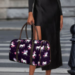 Night Girly Unicorn Pattern Print Duffle Bag