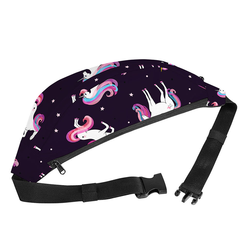 Night Girly Unicorn Pattern Print Fanny Pack