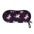 Night Girly Unicorn Pattern Print Glasses Case