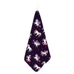 Night Girly Unicorn Pattern Print Hand Towel