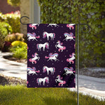 Night Girly Unicorn Pattern Print House Flag
