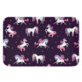 Night Girly Unicorn Pattern Print Indoor Door Mat